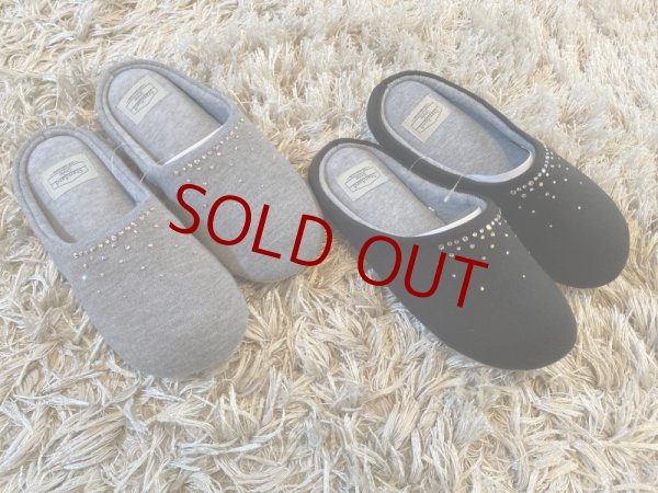 画像6: スワロフスキールームシューズ ブラック 23〜26cm (6)