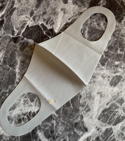 画像2: スワロフスキー ポイント フラワーデコマスク (2)