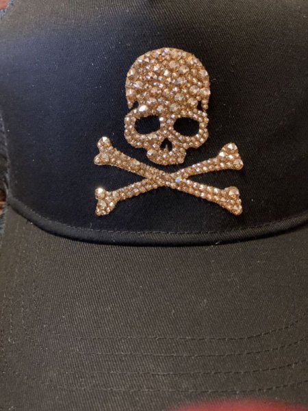 画像12: スカルキャップ ブラック クリスタルゴールデンシャドウ (12)