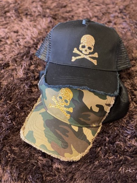 画像9: スカルキャップ ブラック クリスタルゴールデンシャドウ (9)