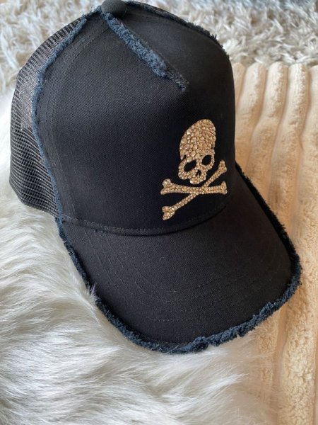 画像8: スカルキャップ ブラック クリスタルゴールデンシャドウ (8)