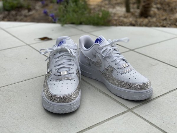 画像5: NIKE エアフォース1  デコシューズ　ロゴ　アッパー (5)