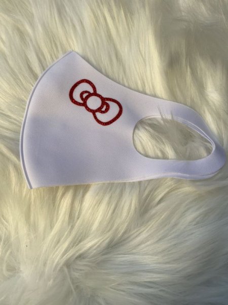 画像3: リボン&ネーム デコマスク ウレタン素材 (3)