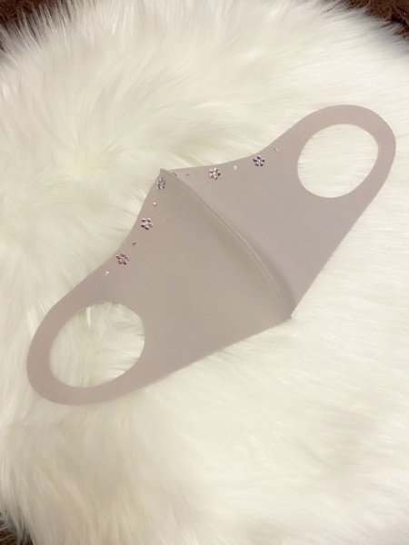 画像6: スワロフスキー エレガントフラワーデコマスク (6)