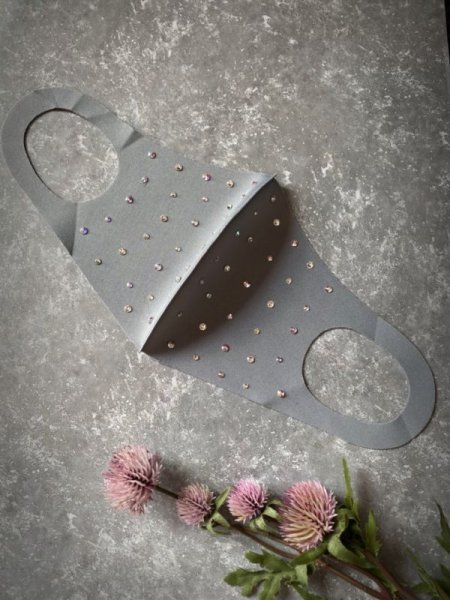 画像3: 100億ドルの輝きマスク スワロフスキー®︎クリスタル使用 ウレタンマスク (3)