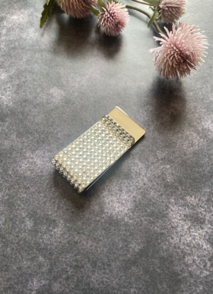 画像4: マネークリップ ボーダー クリスタルシルバー (4)