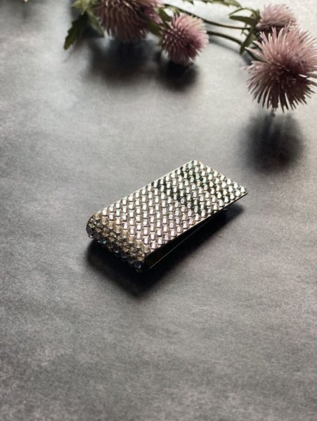 画像8: マネークリップ ボーダー クリスタルシルバー (8)