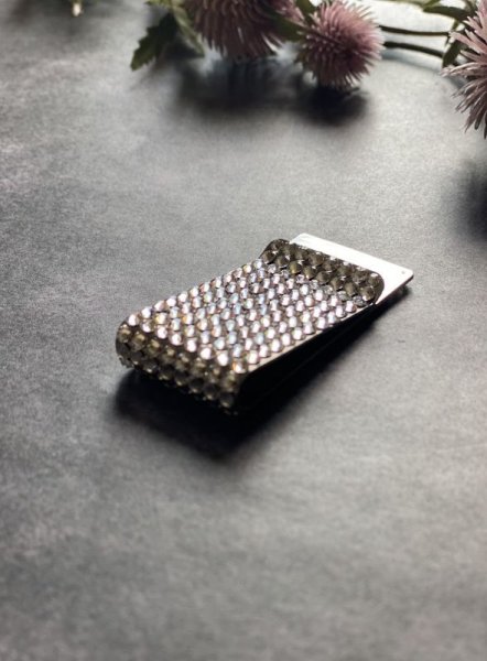 画像6: マネークリップ ボーダー クリスタルシルバー (6)