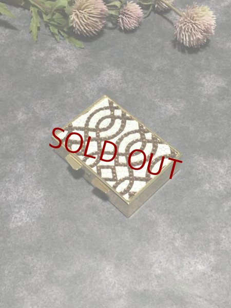 画像1: モロッカン柄　印鑑デコケース　ブラウン (1)