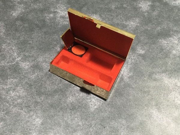 画像3: モロッカン柄 印鑑デコケース ブラウン (3)