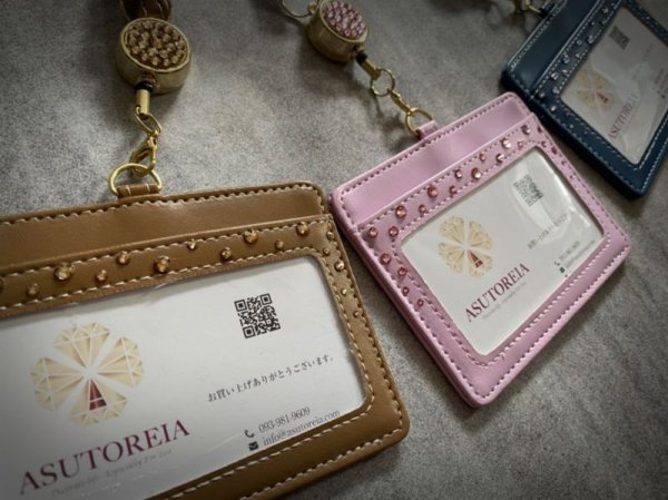 画像13: パスケースデコ スワロフスキー®︎・クリスタル使用 (13)