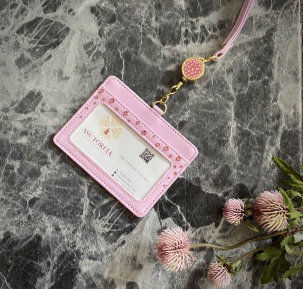 画像2: パスケースデコ スワロフスキー®︎・クリスタル使用 (2)