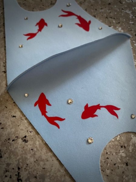 画像6: 金魚 〜KINGYO〜 マスク  スワロフスキー®︎クリスタル (6)