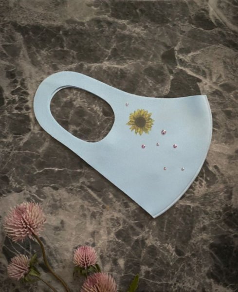 画像13: ひまわり デコマスク スワロフスキー®︎クリスタル (13)