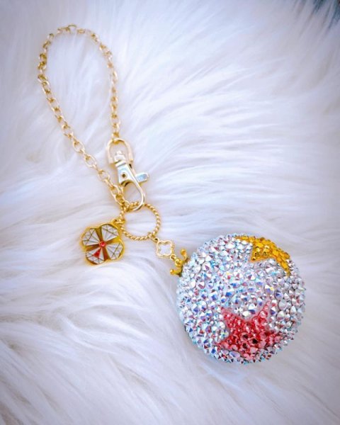 画像4: スカル&スター クリスタルボール スワロフスキー®︎クリスタル  60mm (4)