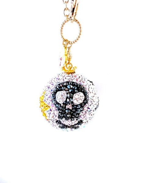 画像2: スカル&スター クリスタルボール スワロフスキー®︎クリスタル  60mm (2)