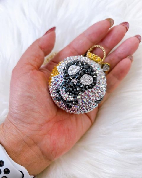 画像6: スカル&スター クリスタルボール スワロフスキー®︎クリスタル  60mm (6)