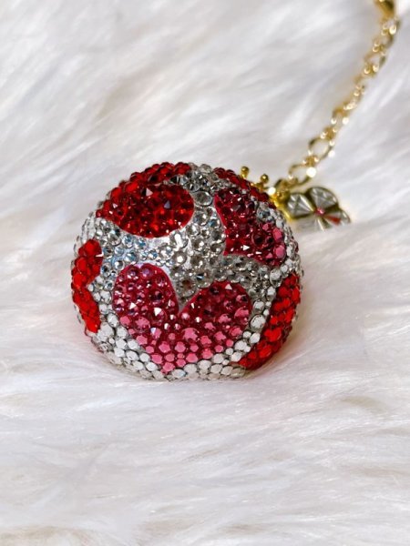 画像3: クリスタルボール ハート 60mm   スワロフスキー®︎クリスタル (3)