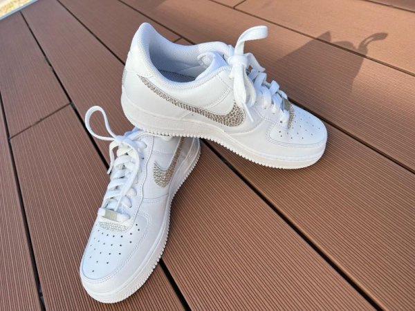 画像22: Nikeエアフォース 1 スワロフスキー®︎クリスタル使用 (22)