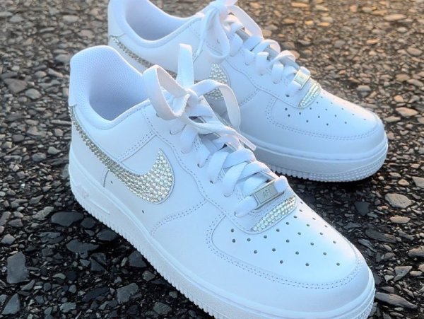 画像21: Nikeエアフォース 1 スワロフスキー®︎クリスタル使用 (21)