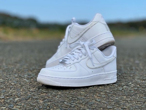 画像3: NIKE Air Force 1 ナイキエアフォース1 デコ ロゴフチのみ (シューズお持ち込み) (3)