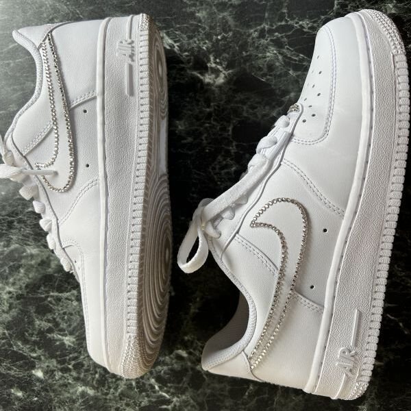 画像5: NIKE Air Force 1 ナイキエアフォース1 デコ ロゴフチのみ (シューズお持ち込み) (5)