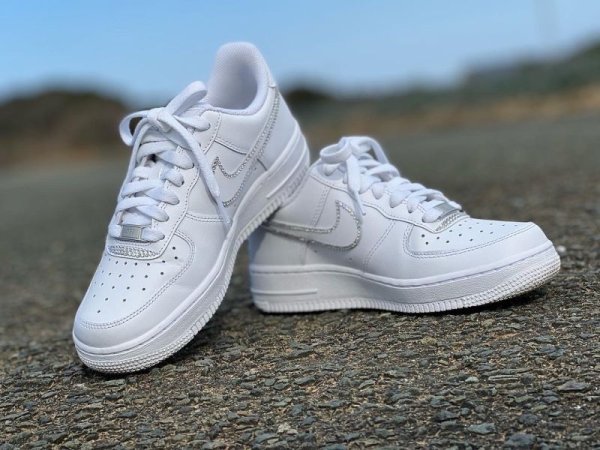 画像2: NIKE Air Force 1 ナイキエアフォース1 デコ ロゴフチのみ (シューズお持ち込み) (2)