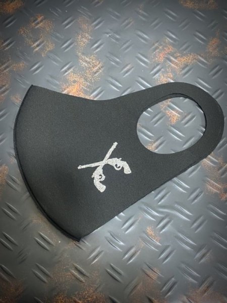 画像5: ピストル プリントマスクMサイズ (デコレーション無し)ウレタンマスク (5)