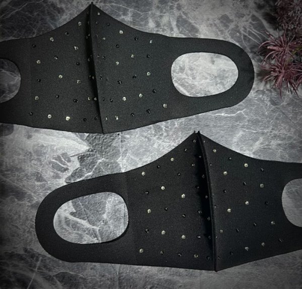 画像7: 100億ドルの輝きマスク スワロフスキー®︎クリスタル使用 ウレタンマスク (7)