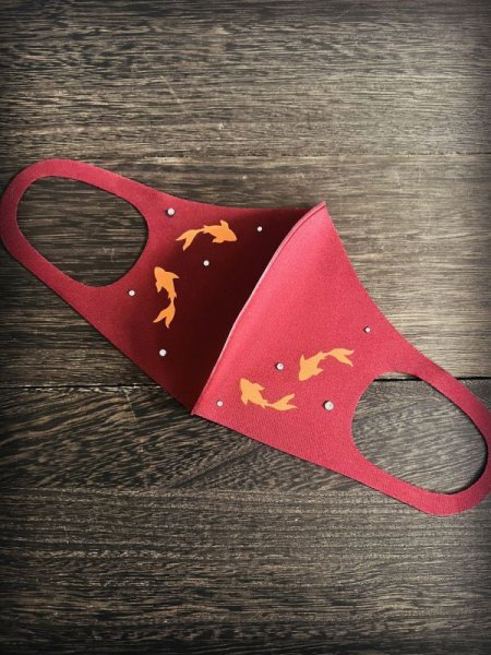 画像4: 金魚 〜KINGYO〜 マスク  スワロフスキー®︎クリスタル (4)