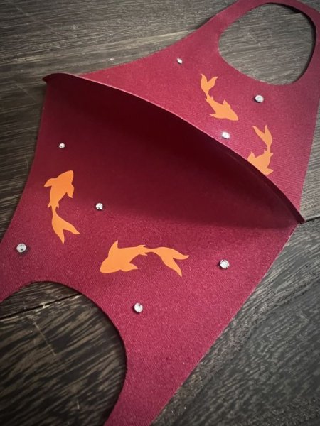 画像7: 金魚 〜KINGYO〜 マスク  スワロフスキー®︎クリスタル (7)