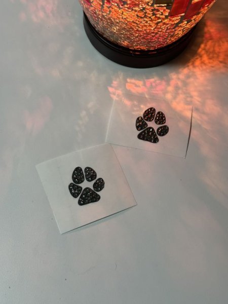 画像6: デコシール 肉球、手形、足型 3cm〜   スワロフスキー®︎・クリスタル使用 (6)