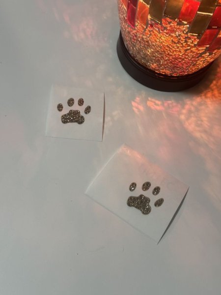 画像5: デコシール 肉球、手形、足型 3cm〜   スワロフスキー®︎・クリスタル使用 (5)