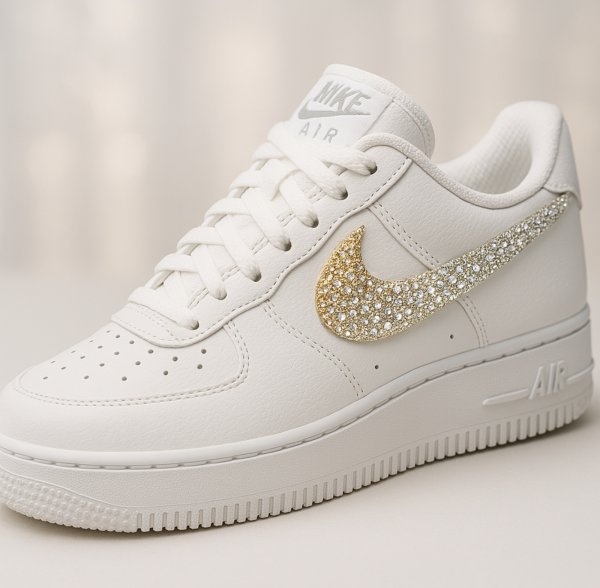 画像2: エアフォース1  シルバーゴールドグラデーションカスタム (2)