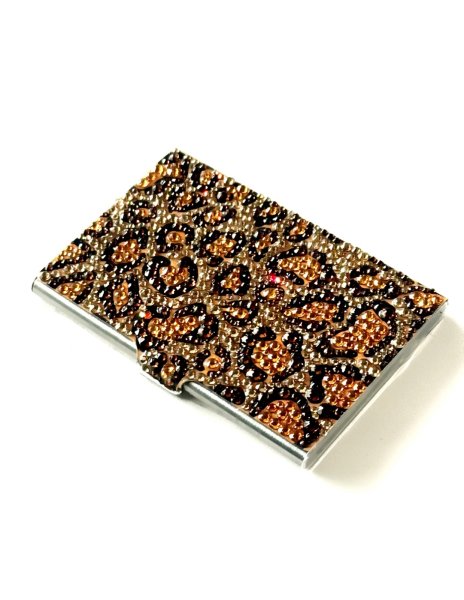 画像5: ヒョウ柄(レオパート柄)名刺入れ カードケース (5)