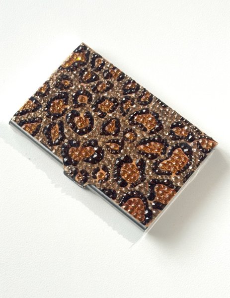 画像6: ヒョウ柄(レオパート柄)名刺入れ カードケース (6)