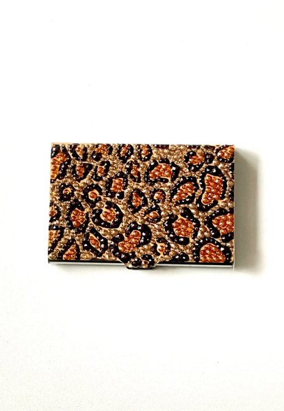 画像7: ヒョウ柄(レオパート柄)名刺入れ カードケース (7)