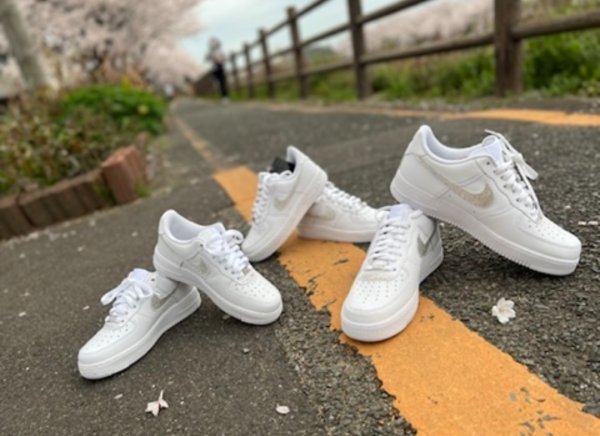画像7: Nikeエアフォース 1 スワロフスキー®︎クリスタル使用 (7)