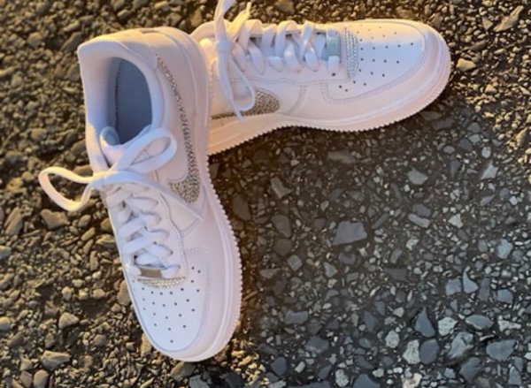 画像14: Nikeエアフォース 1 スワロフスキー®︎クリスタル使用 (14)