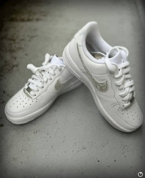 画像9: Nikeエアフォース 1 スワロフスキー®︎クリスタル使用 (9)