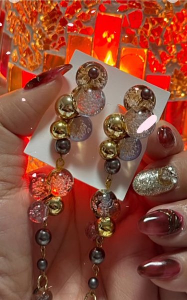 画像2: ピアス  ネクターの雫 -Ambrosial Drops- (2)