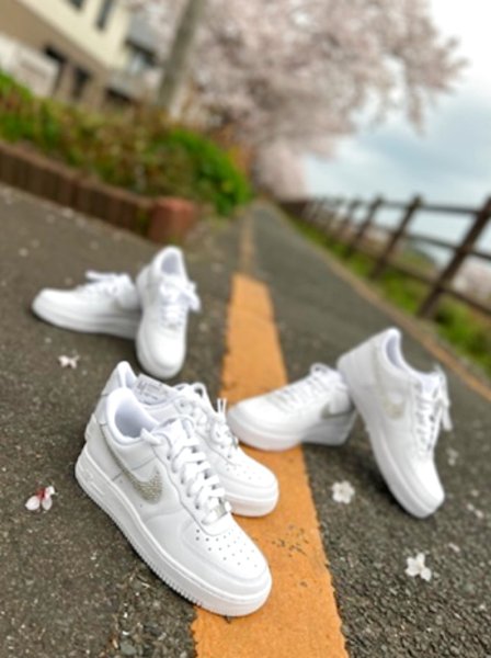 画像8: Nikeエアフォース 1 スワロフスキー®︎クリスタル使用 (8)