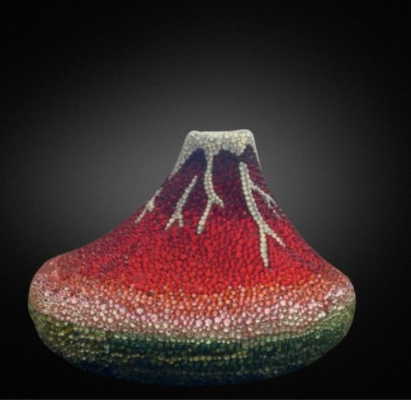 画像3: 縁起物 赤富士 置物  オブジェ (3)